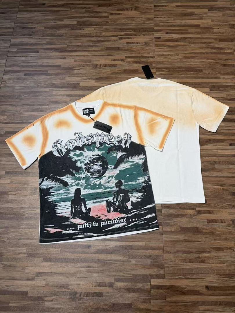 Godspeed Puffito Paradise Spray-Dye Graphic T-Shirt