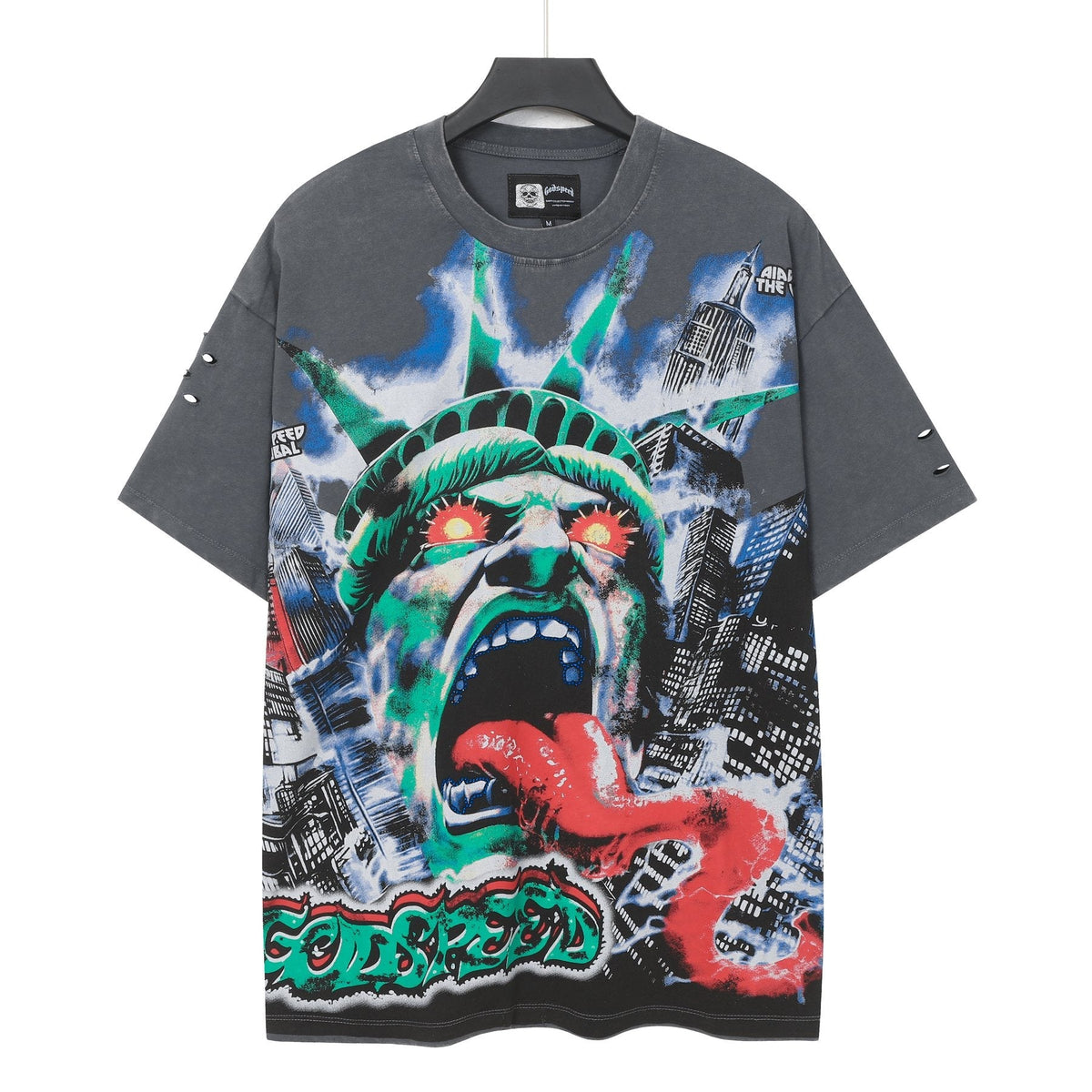 Godspeed Statue of Liberty Graphic T-Shirt