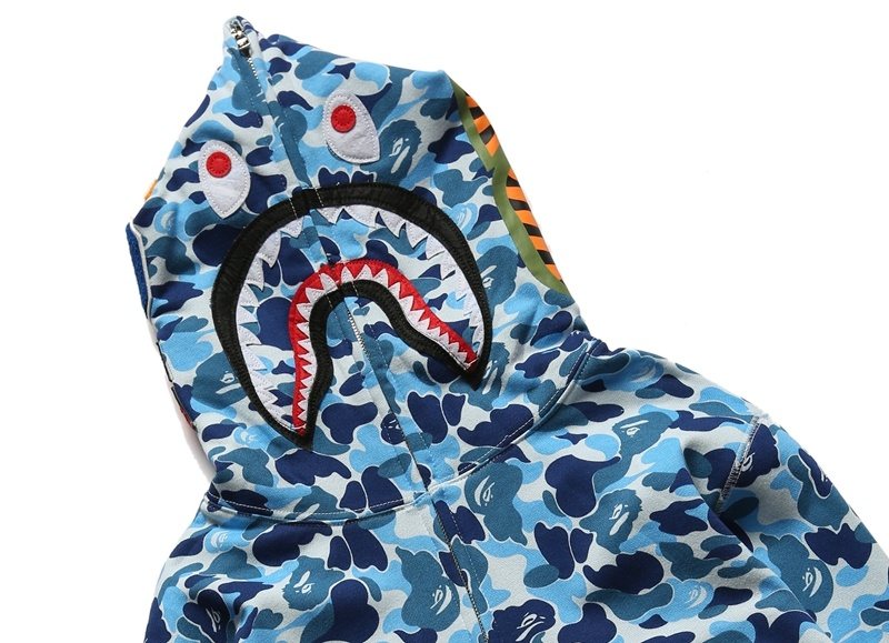 BAPE WGM Shark Camo Full-Zip Hoodie