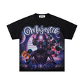 MAJESTIK Alien Rhinestone Graphic T-Shirt
