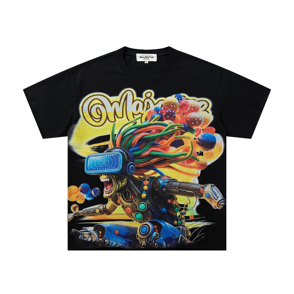 MAJESTIK Color Artwork Graphic T-Shirt