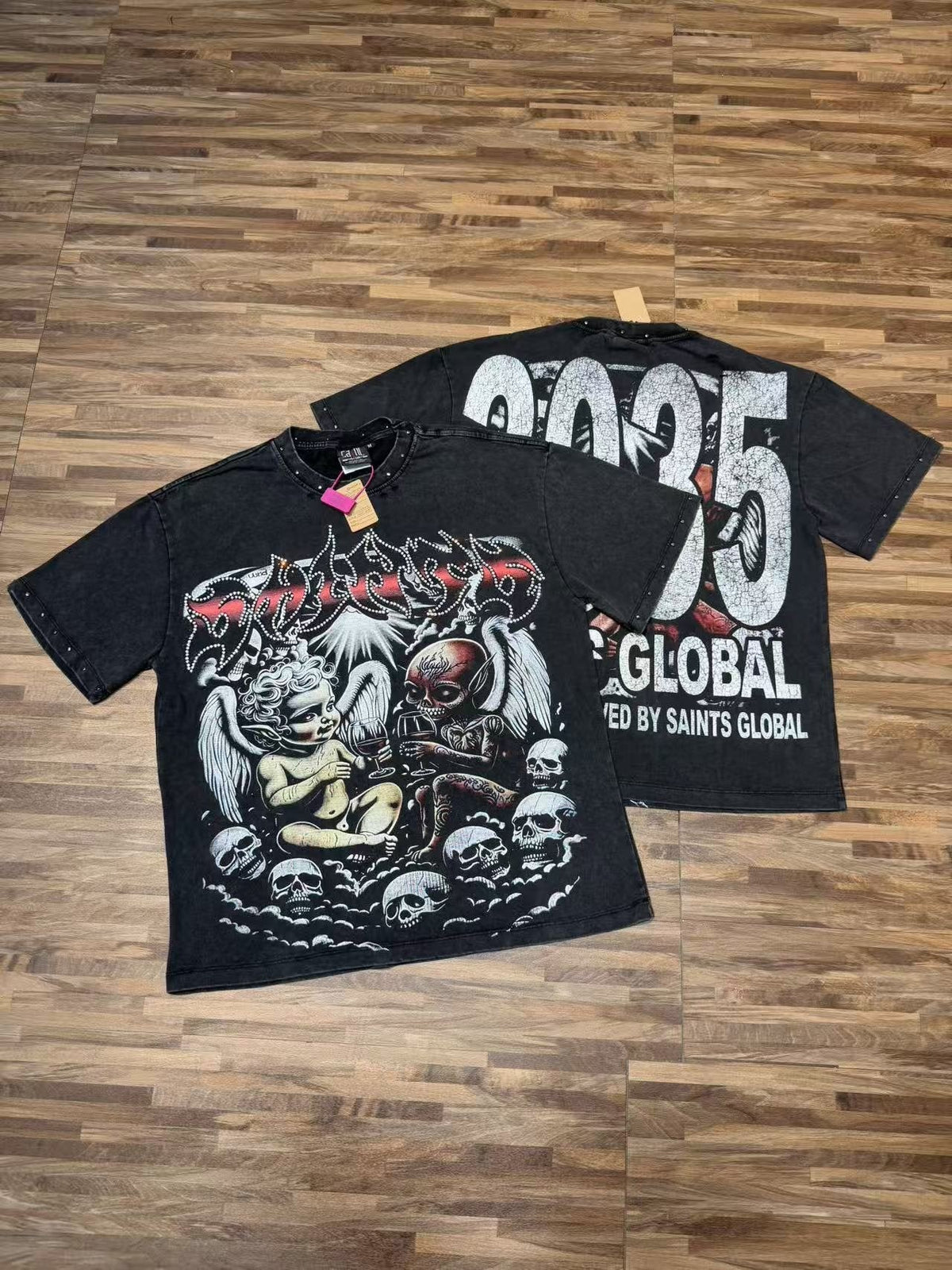 SAINT Angel & Devil 3035 Short-Sleeve Graphic T-Shirt