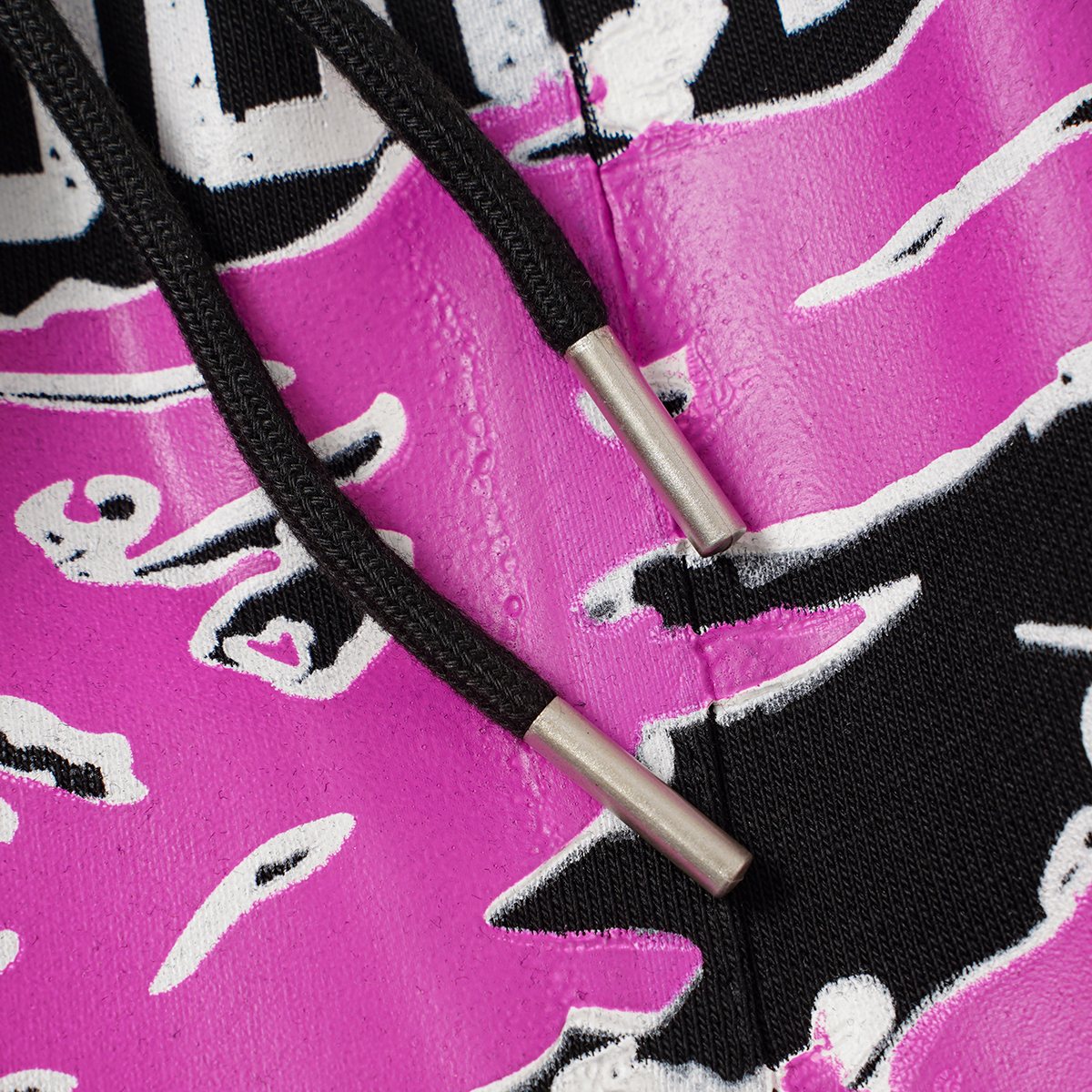 THAT'S A AWFUL LOT OF COUGH SYRUP Black Front Graphic Shorts