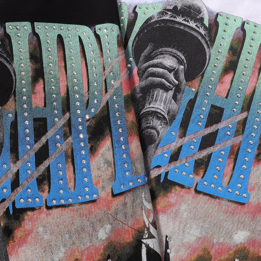 Rough Play Statue of Liberty Graphic Long-Sleeve T-Shirt