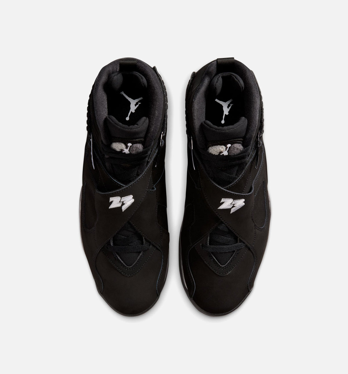 Air Jordan 8 Retro 'Chrome' - Men's Lifestyle Sneaker (Black/White/Light Graphite)