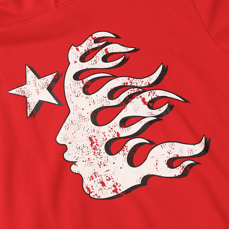 Hellstar Studios Records Hoodie Red