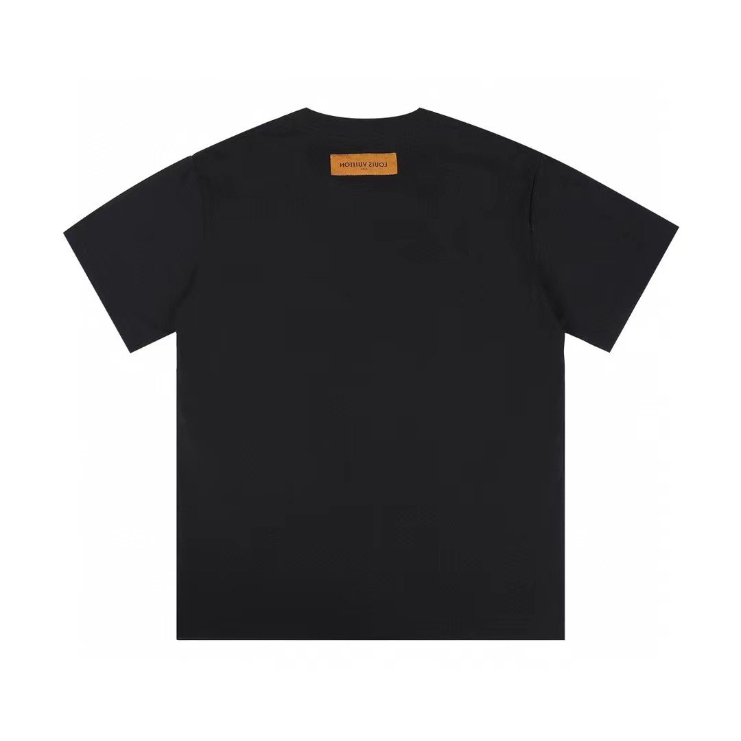 Supreme LV-Style Graffiti Graphic Short-Sleeve T-Shirt