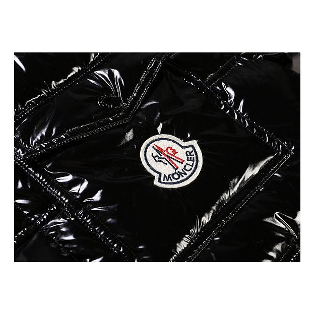 Moncler Contrast-Trim Glossy Hooded Puffer Jacket – Premium Down