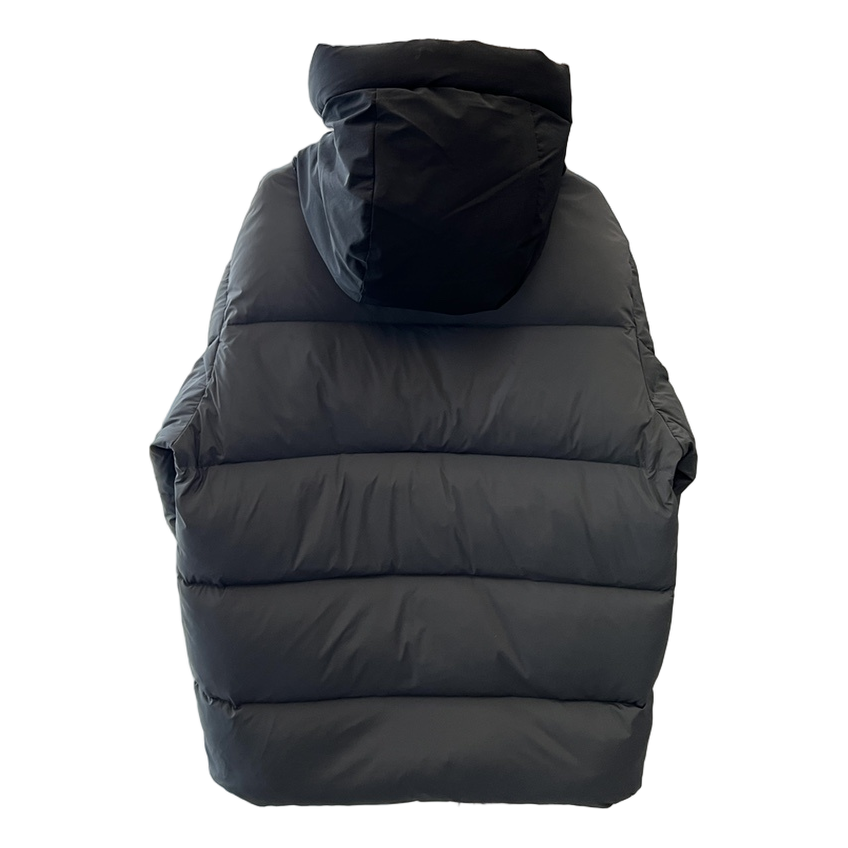 Moncler Contrast-Hood Color-Block Puffer Jacket – Graphic Edition