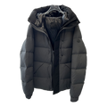 Moncler Contrast-Hood Color-Block Puffer Jacket – Graphic Edition