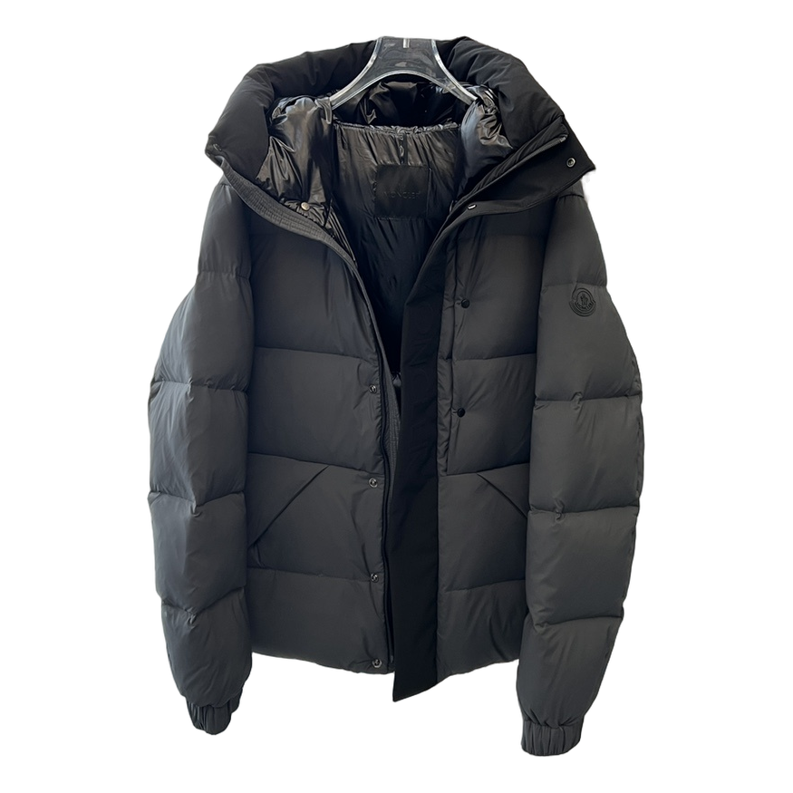 Moncler Contrast-Hood Color-Block Puffer Jacket – Graphic Edition