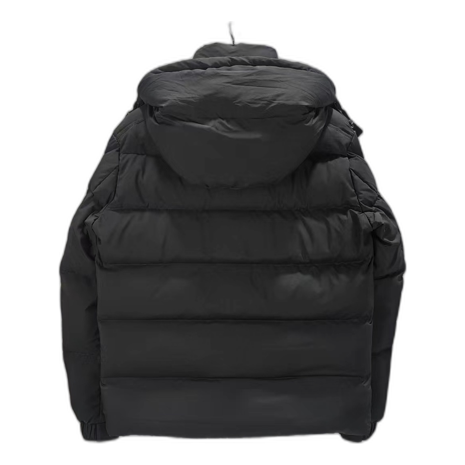 Moncler Maya Matte Hooded Puffer Jacket – Black