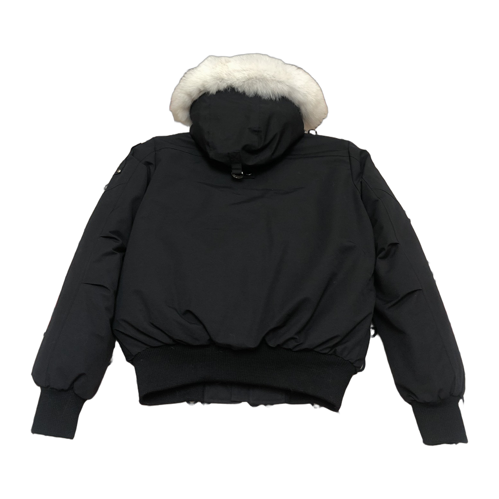 Moose Knuckles Men's Original Ballistic Shearling-Trim Bomber – Black
