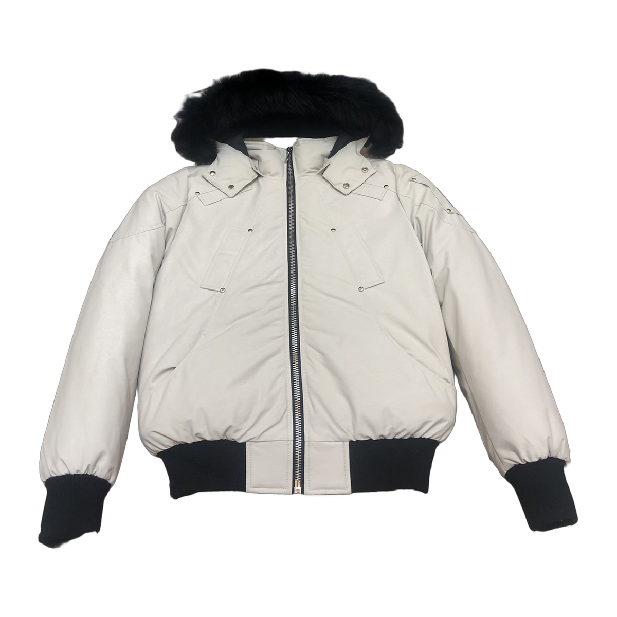 Moose Knuckles Men's Original Ballistic Shearling-Trim Bomber – Black Luxe