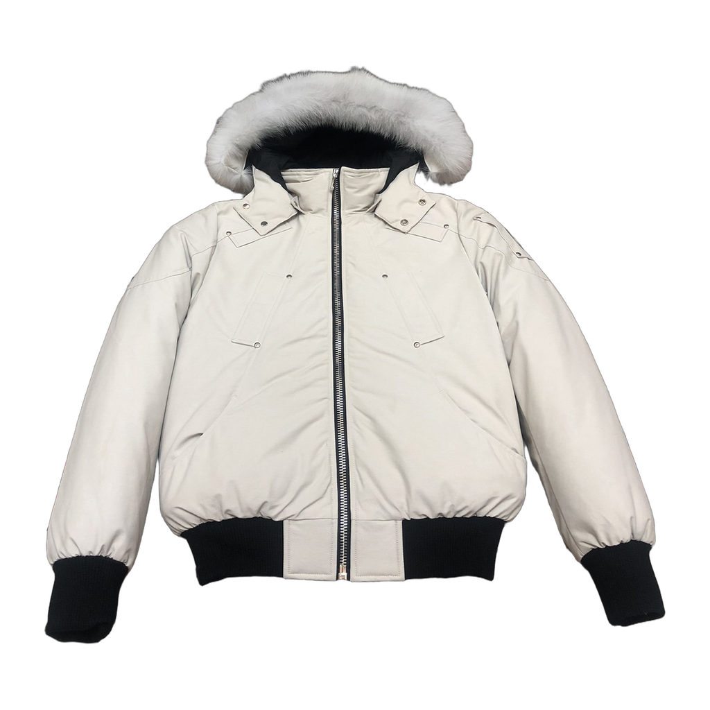 Moose Knuckles Men's Original Ballistic Shearling-Trim Bomber – Black Luxe