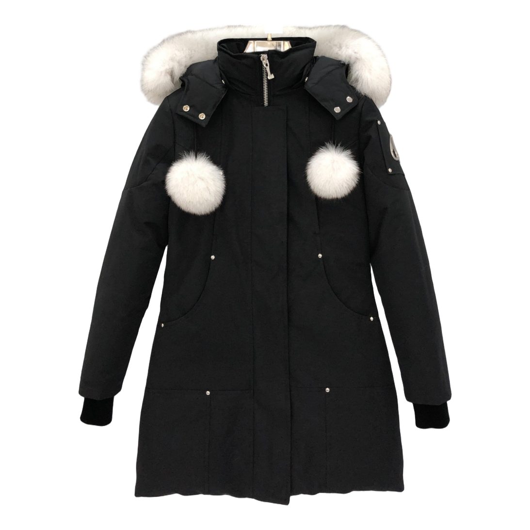 Moose Knuckles Stirling Parka – White Fur Trim Signature