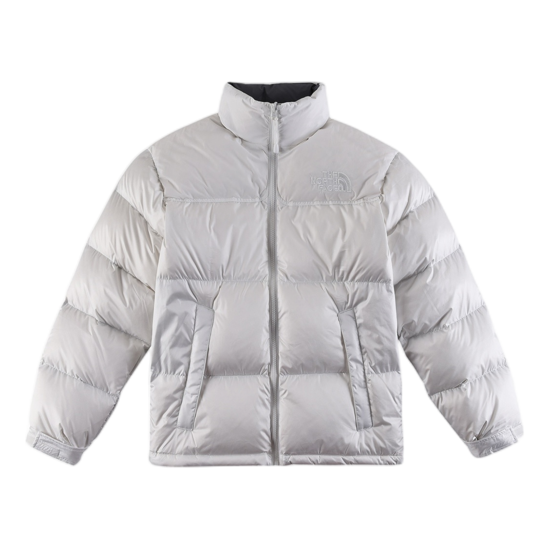 The North Face Contrast-Panel Stand-Collar Puffer Jacket – Statement Edition