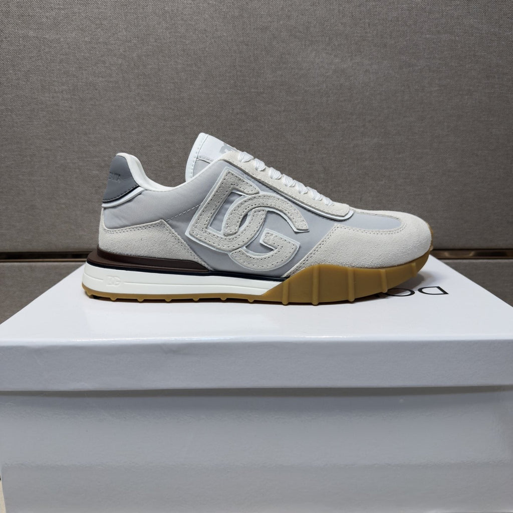 Dolce & Gabbana Men's White Gum Sole Sneakers
