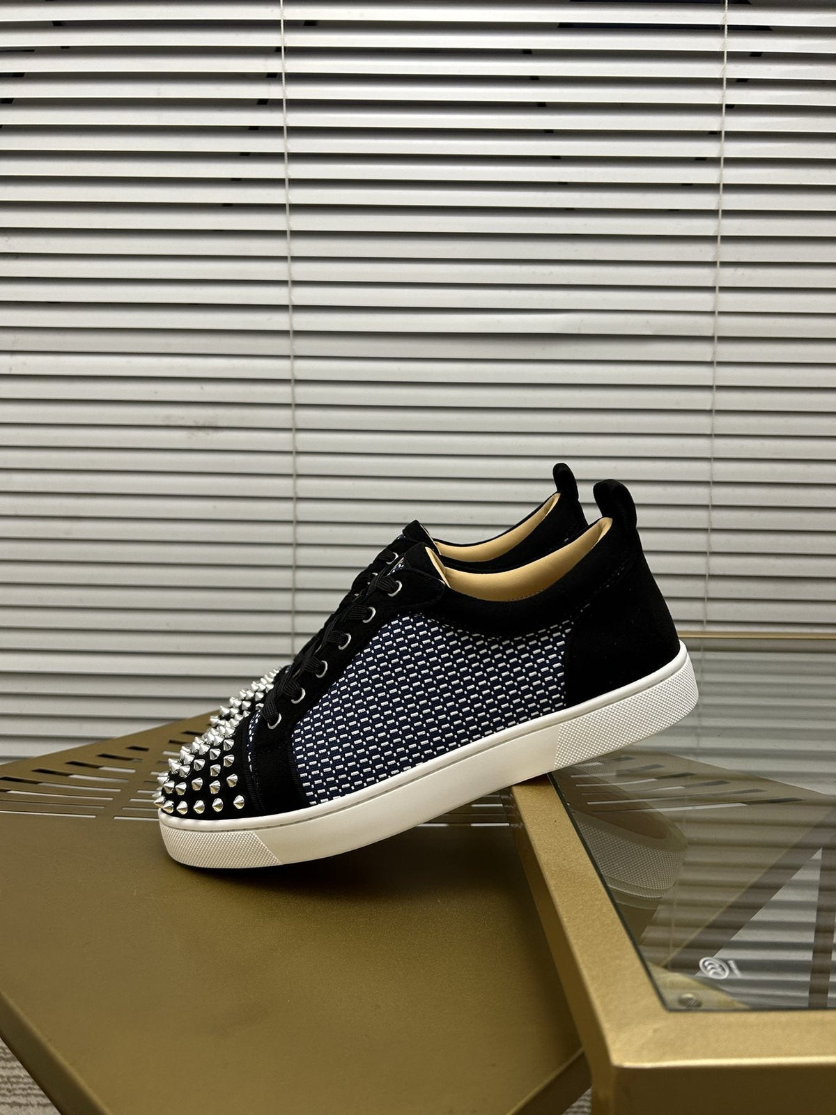 Christian Louboutin Studded Toe Low-Top Sneakers