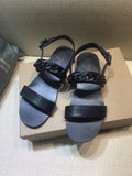 Giuseppe Zanotti Black Braided Open-Toe Sandals