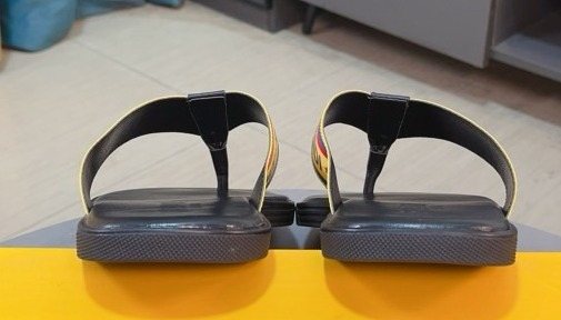Fendi Men's Multicolor Strap Thong Sandals