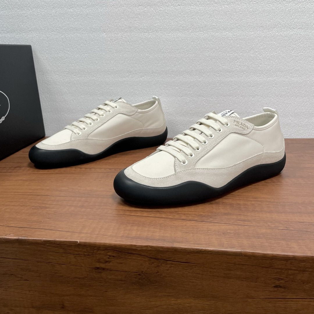 Prada Men's Speedrock Nylon and Suede Sneakers