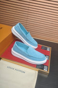 Louis Vuitton Men's Moc-Toe Slip-On Shoes