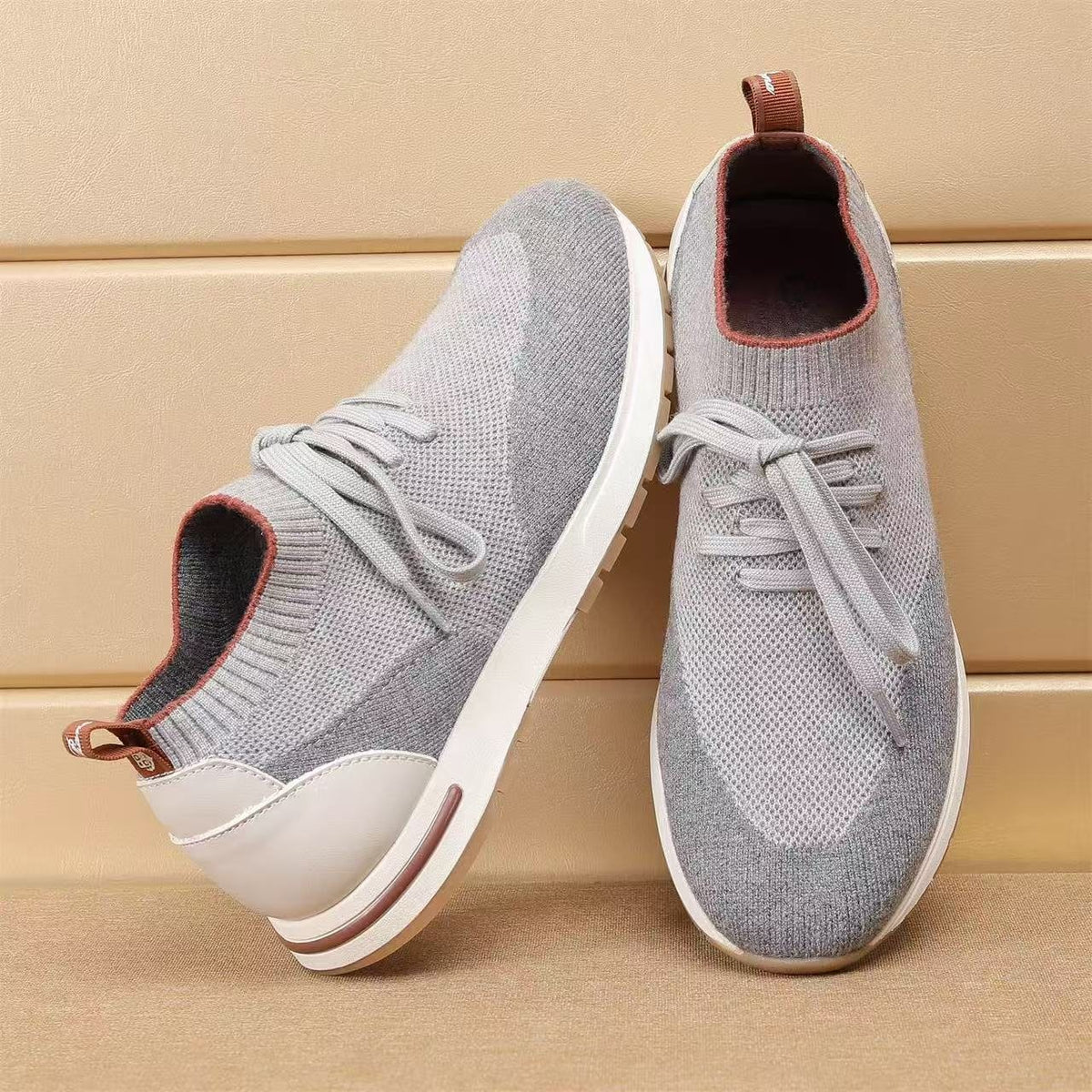 Loro Piana Men's Flexy Walk Knit Sneakers