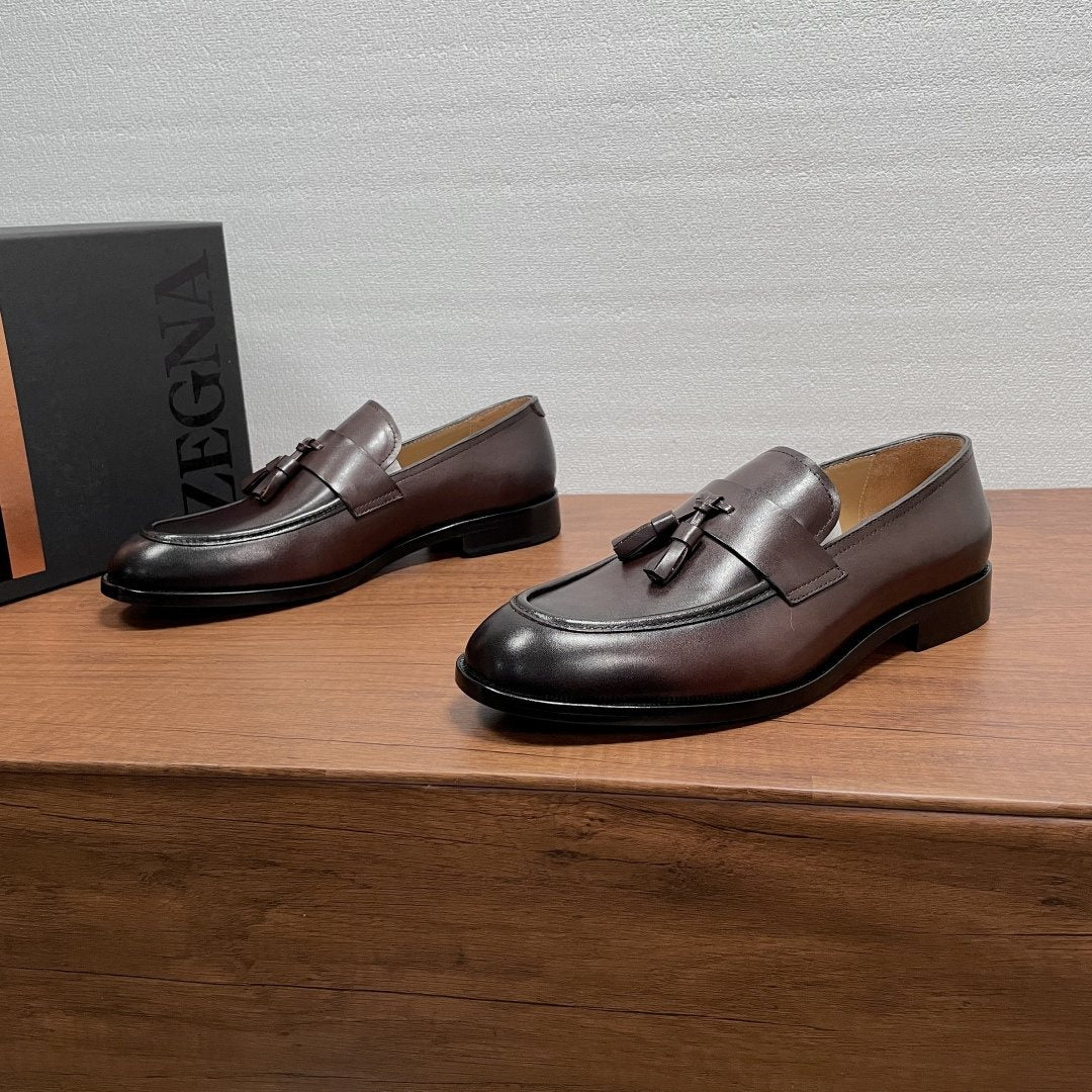 Zegna Men's Tassel Strap Loafers