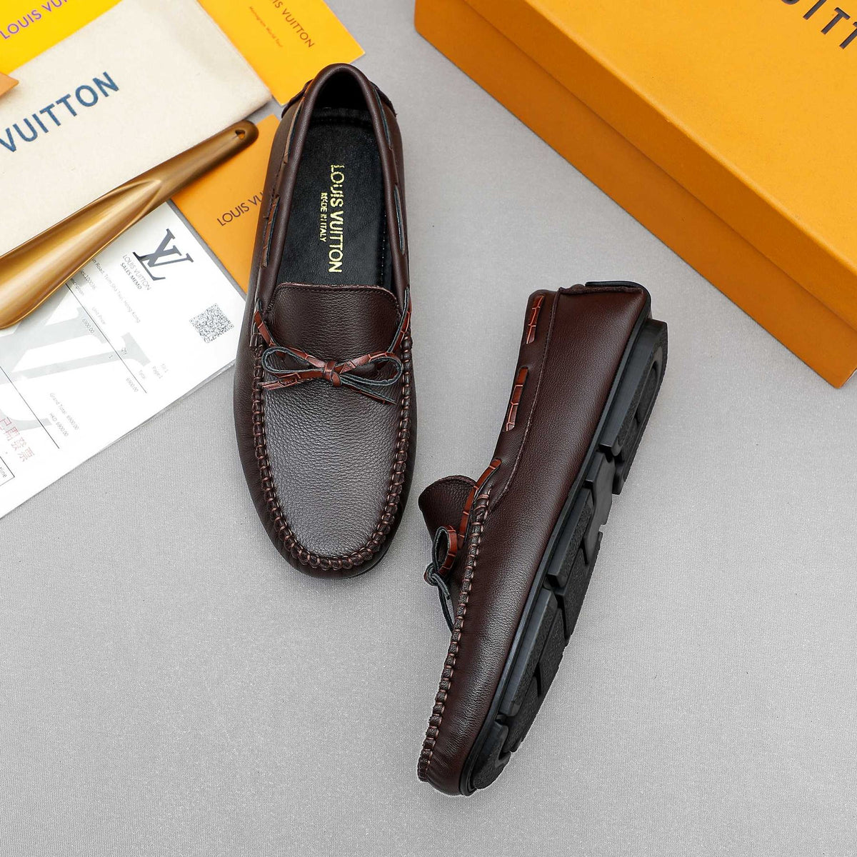 Louis Vuitton Bow Moc-Toe Loafers
