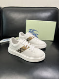 BURBERRY Check-Panel Low-Top Sneakers