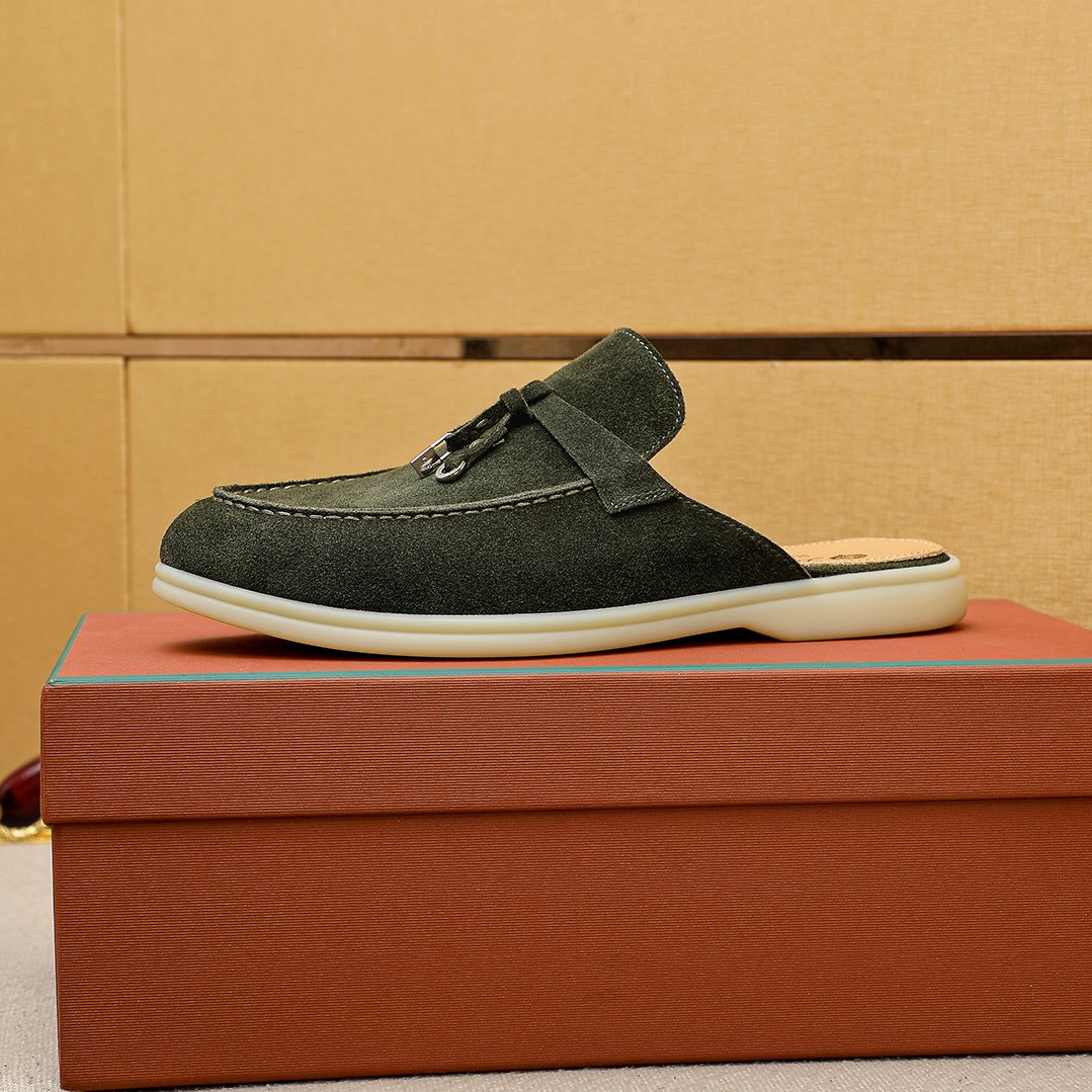 Loro Piana Tassel Backless Loafers