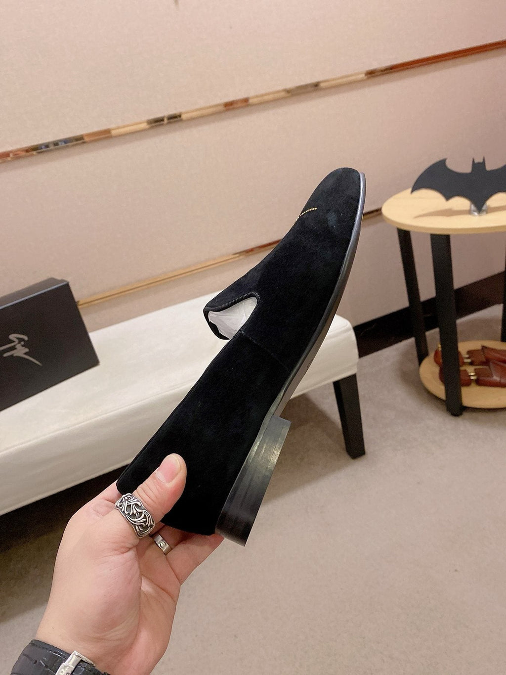 Giuseppe Zanotti Men's Black Spider Loafers