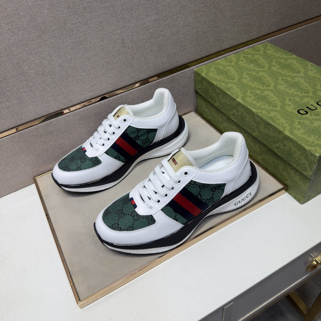 Gucci Web Stripe Low-Top Sneakers