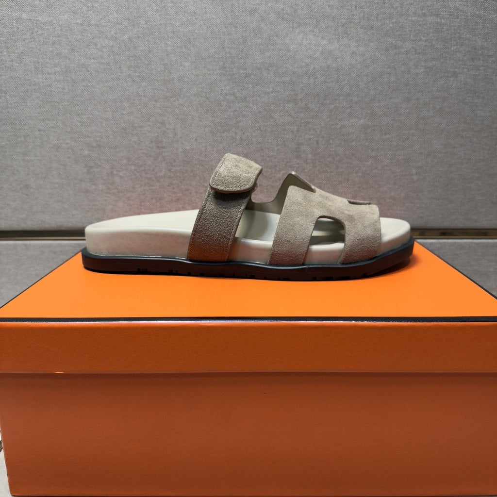 Hermès Cutout Slide Sandals