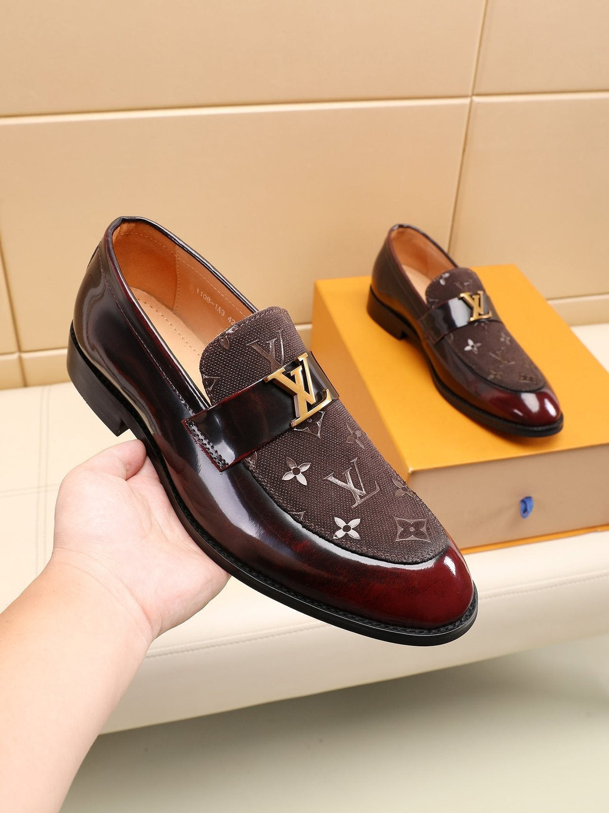 Louis Vuitton Patterned Vamp Loafers