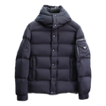 Prada Hooded Puffer Jacket with Signature Sleeve Pouch